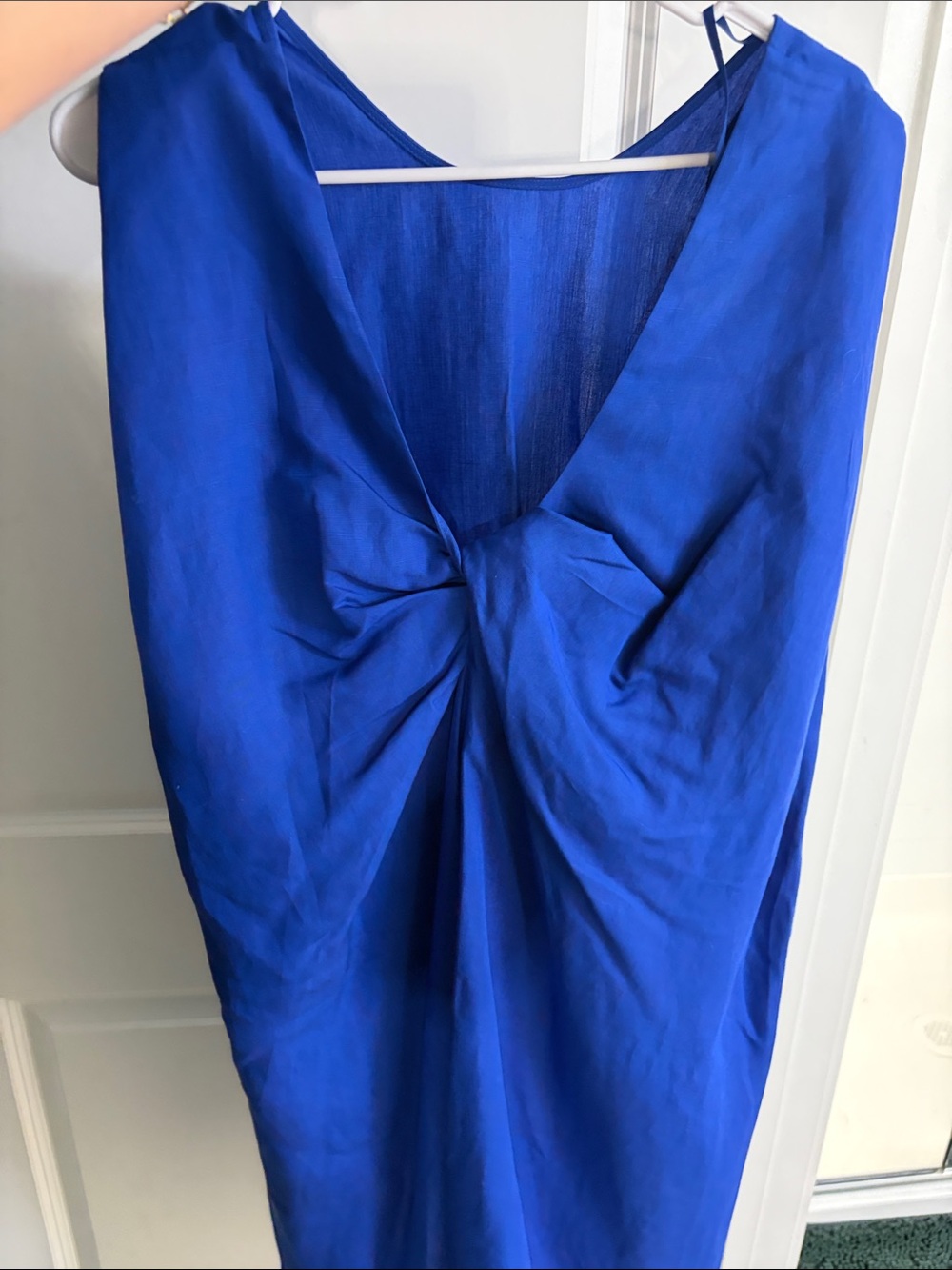 COS Royal Blue oversized twist detail Tencel Dress with pockets NWT - Picture 6 of 6
